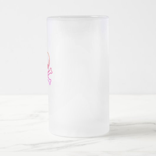 Neon Skull mattierte Tasse (Mittel)