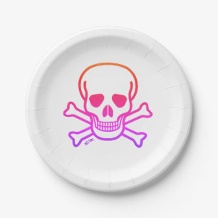 Neon Skull Paper Teller