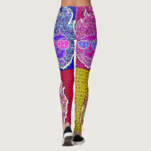 Neon Skull Pop Leggings (Rückseite)