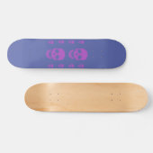 Neon Skull Skateboard Deck (Horizontal)