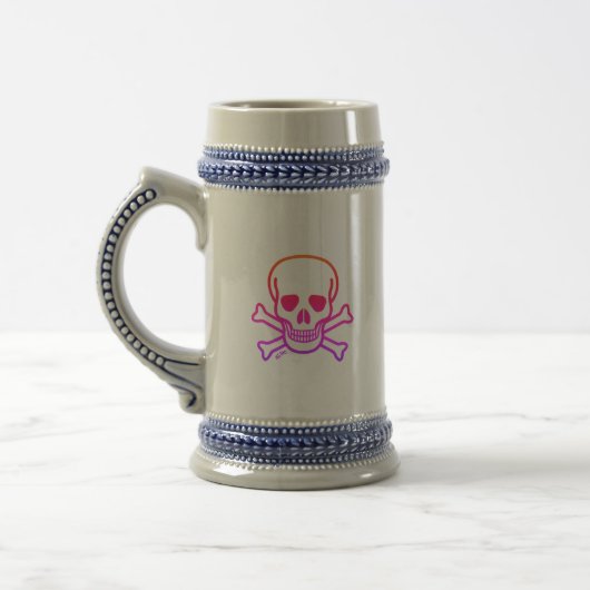 Neon Skull stein Bierglas (Links)