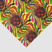 Neon Skull Tissue Paper Seidenpapier (Detail)