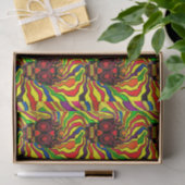 Neon Skull Tissue Paper Seidenpapier (Geschenk)