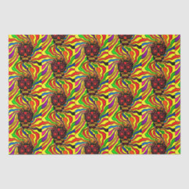 Neon Skull Tissue Paper Seidenpapier