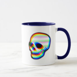 Neon Skull Trendy Moderne Kunst - Illustration Tasse