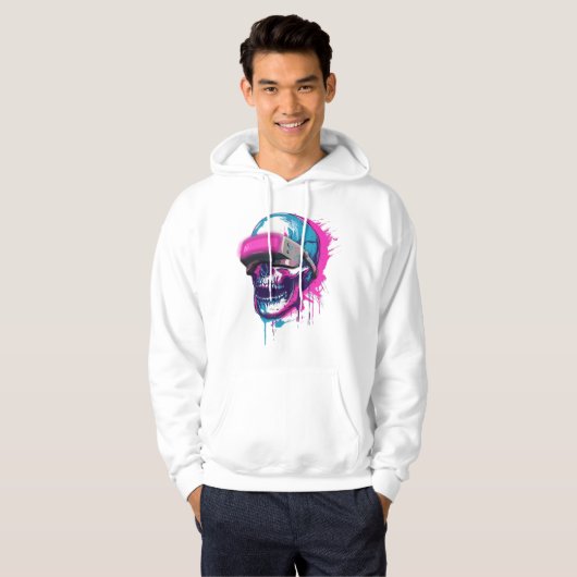 Neon Skull Vision Hoodie (Vorne ganz)