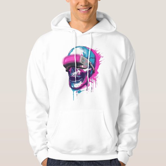 Neon Skull Vision Hoodie (Vorderseite)
