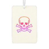 Neon Skull, Weißer Autos Autolufterfrischer (Rückseite)