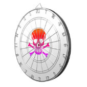 Neon Skull Whiteboard Dartscheibe (Vorderseite rechts)