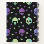 Neon Skulls Notizblock (Rückseite)
