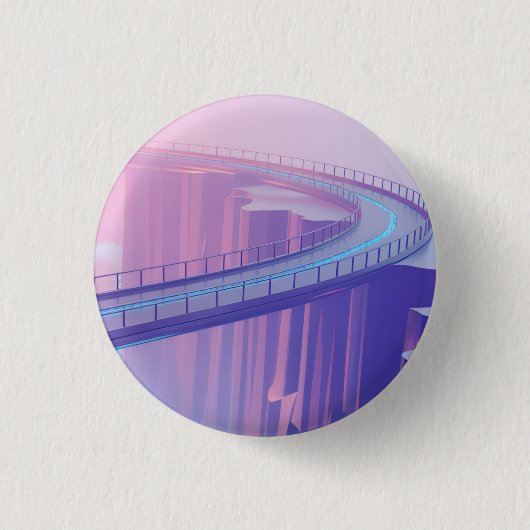 Neon Skybridge Dreamscape Button (Vorderseite)