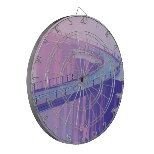 Neon Skybridge Dreamscape Dartscheibe (Vorderseite Links)