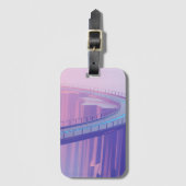 Neon Skybridge Dreamscape Gepäckanhänger (Vorderseite Vertikal)