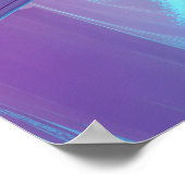 Neon Skybridge Dreamscape Poster (Ecke)