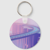 Neon Skybridge Dreamscape Schlüsselanhänger (Vorderseite)