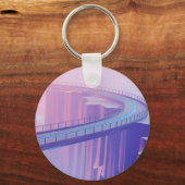 Neon Skybridge Dreamscape Schlüsselanhänger (Vorderseite)