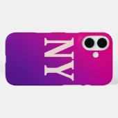Neon Skyline NY - Bold & Chic Case-Mate iPhone Hülle (Rückseite (Horizontal))