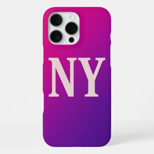 Neon Skyline NY - Bold & Chic iPhone 16 Pro Max Hülle