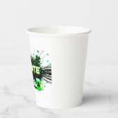 Neon Slainte Cyber-Paper Cup Pappbecher (Links)