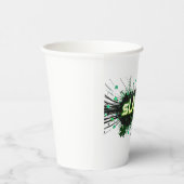 Neon Slainte Cyber-Paper Cup Pappbecher (Rechts)