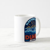Neon Sleeping Bear Dunes Michigan Kaffeetasse (VorderseiteRechts)