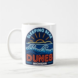 Neon Sleeping Bear Dunes Michigan Kaffeetasse