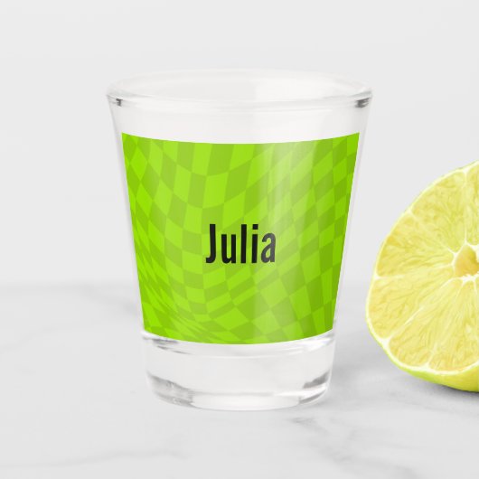 Neon Slime Green Summer Bachelorette Brautparty Schnapsglas (Vorderseite)