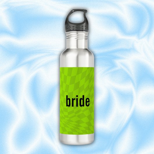 Neon Slime Green Summer Bachelorette Bridesmaid Edelstahlflasche