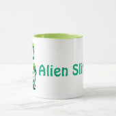 Neon Slime Monster - Coole, graue Alien Design Tasse (Zentrum)