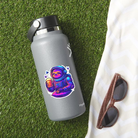 Neon Sloth � Don � nicht beeilen Essential T - Shi Aufkleber (HydroFlask Insitu)