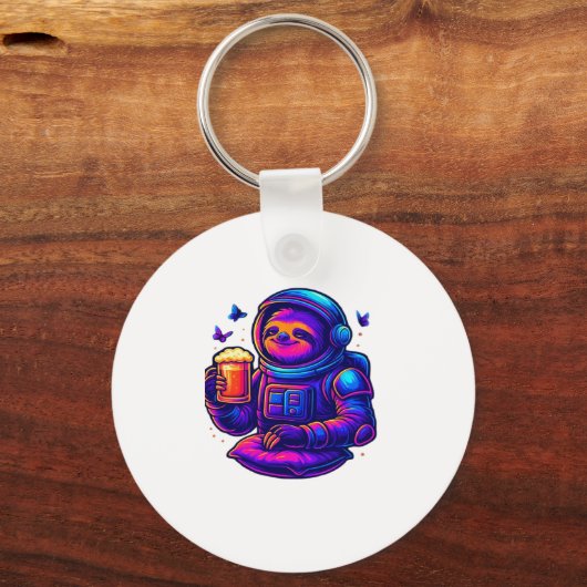 Neon Sloth � Don � nicht beeilen Essential T - Shi Schlüsselanhänger (Vorderseite)