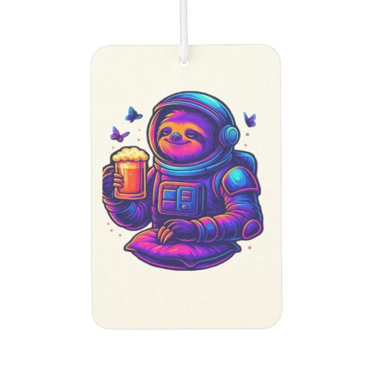 Neon Sloth � Don�t Hurry Essential T-Shirt Autolufterfrischer (Vorderseite)