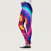 Neon Smile: Bright Happy Glow Design Leggings (Links)