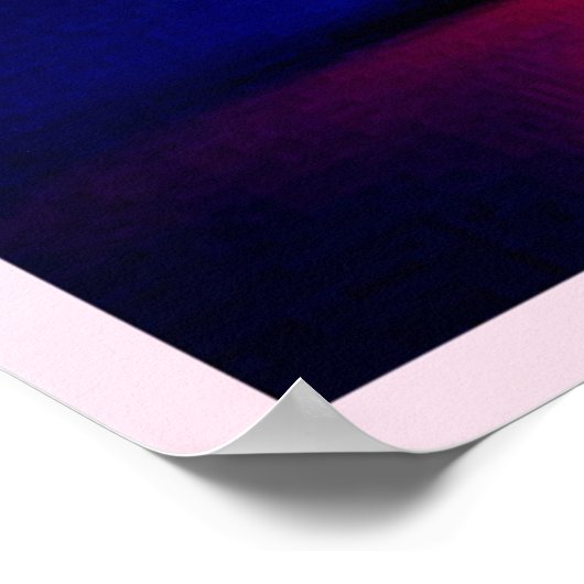 Neon Smile: Bright Happy Glow Design Poster (Ecke)