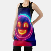 Neon Smile: Bright Happy Glow Design Schürze (InSitu)
