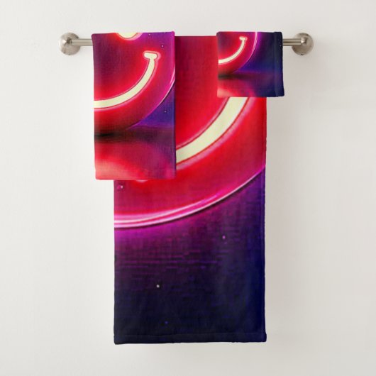 Neon Smile: Happy Glow Badhandtuch Set (Insitu)