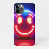 Neon Smile: Happy Glow Case-Mate iPhone Hülle (Rückseite)