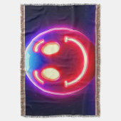 Neon Smile: Happy Glow Decke (Vorderseite Vertikal)