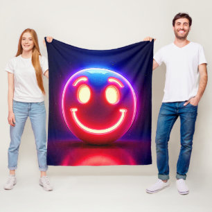Neon Smile: Happy Glow Fleecedecke