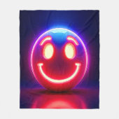 Neon Smile: Happy Glow Fleecedecke (Vorderseite)