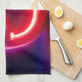 Neon Smile: Happy Glow Geschirrtuch (Viertel Falte)