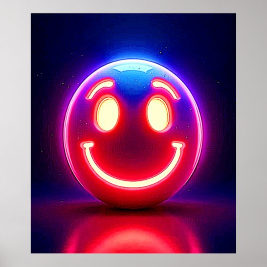 Neon Smile: Happy Glow Poster (Vorne)