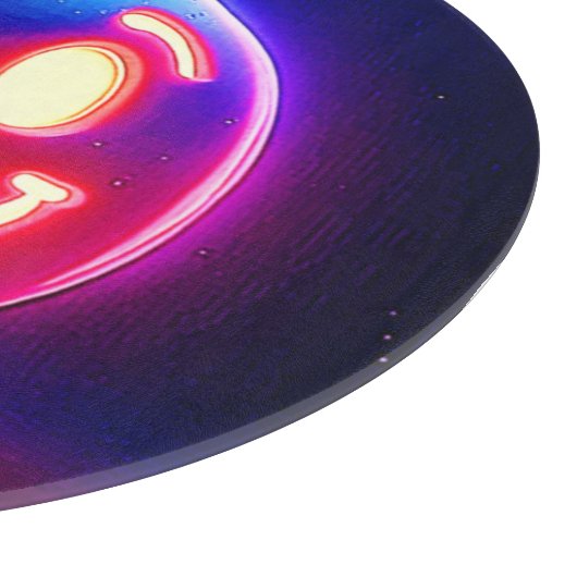 Neon Smile: Happy Glow Schneidebrett (Ecke)