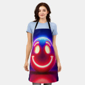 Neon Smile: Happy Glow Schürze (Getragen)