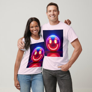 Neon Smile: Happy Glow T-Shirt