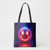 Neon Smile: Happy Glow Tasche (Vorderseite)