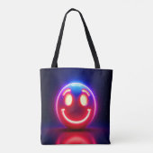 Neon Smile: Happy Glow Tasche (Rückseite)