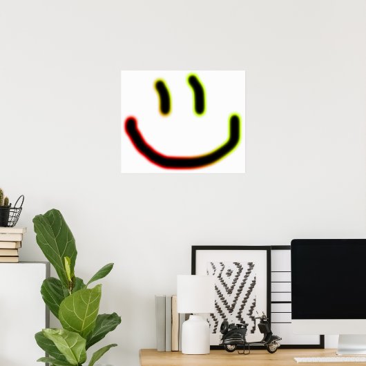 Neon Smile Poster (Heimbüro)