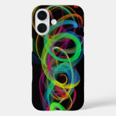 Neon Smoke Swirl Case-Mate iPhone Hülle (Rückseite)