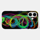 Neon Smoke Swirl Case-Mate iPhone Hülle (Rückseite (Horizontal))